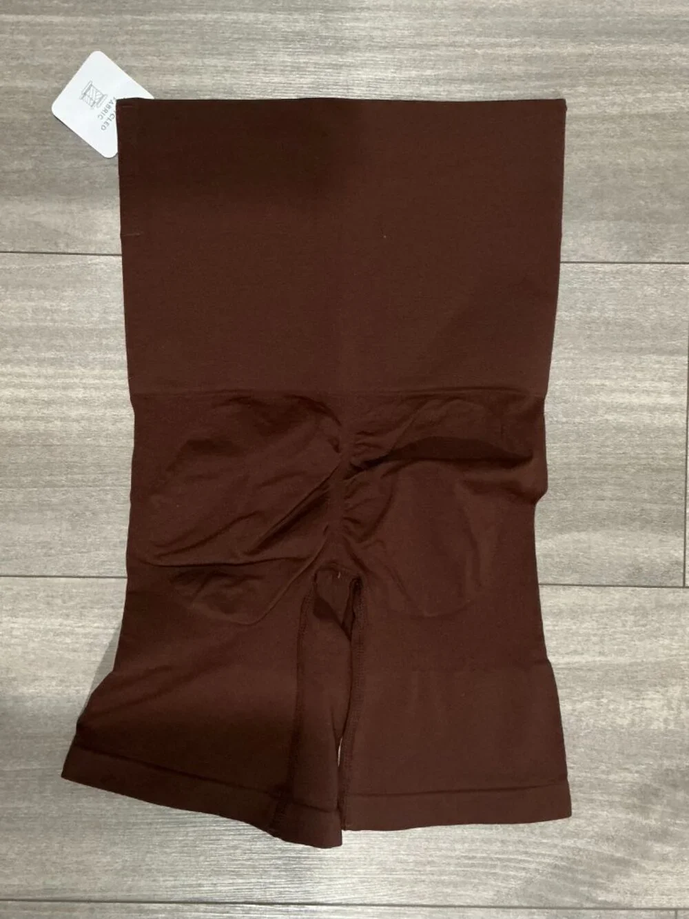 NWT Brown High Waisted Shaper Shorts with Butt Lift